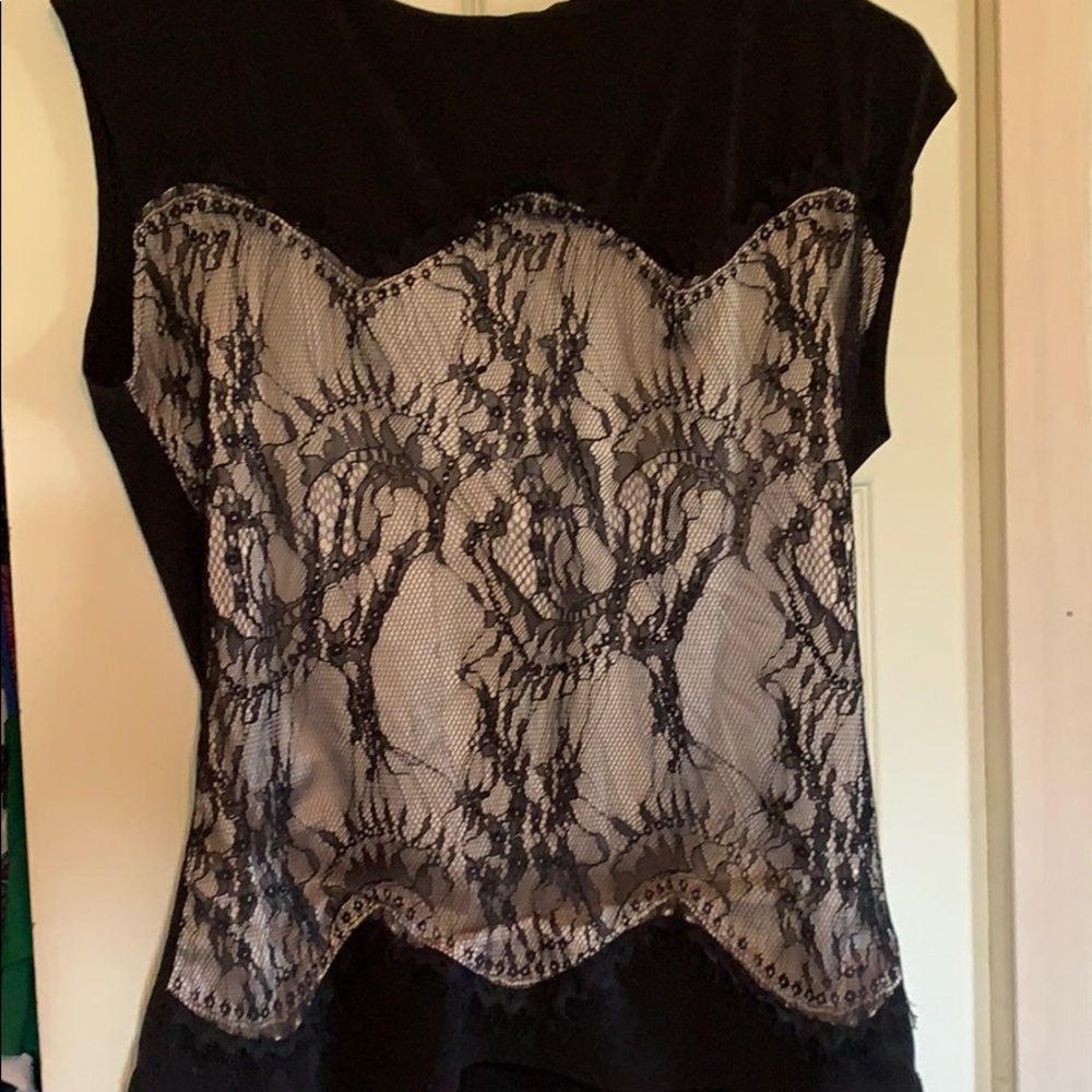 Black lace blouse from New York and company
